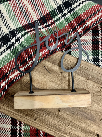 Metal Joy Sign - Terra Cottage