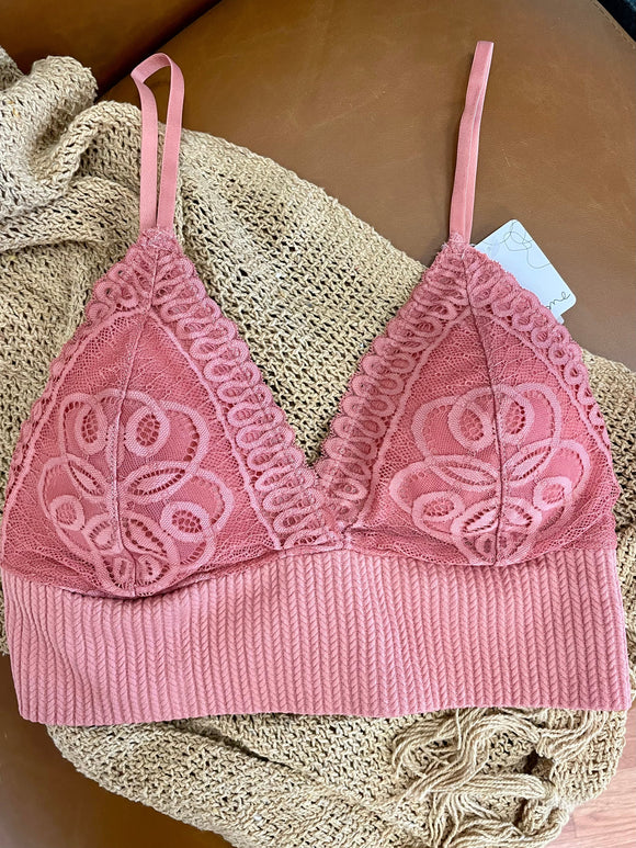 Desert Sand Seamless Triangle Bralette