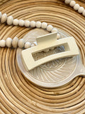 Earth Tones Rectangular Claw Clip