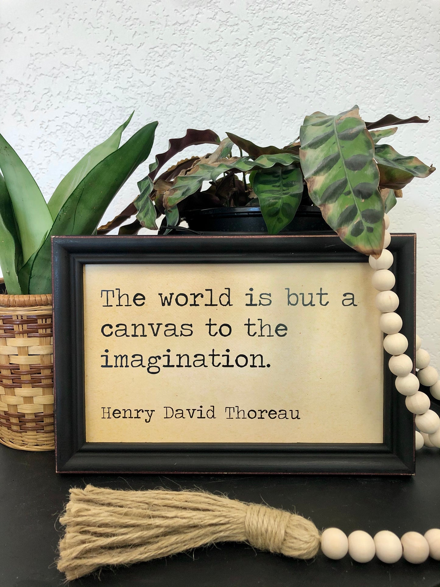 Framed Wall Quote - Henry David Thoreau