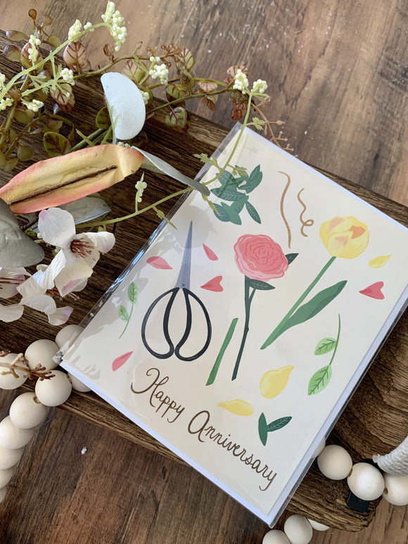 Flower Arrangement Greeting Card