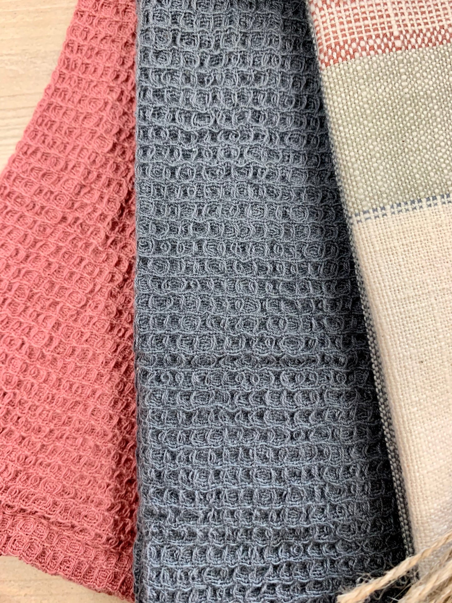 Textured Cotton Tea Towel Set