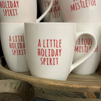 Holiday Quote Stoneware Mug