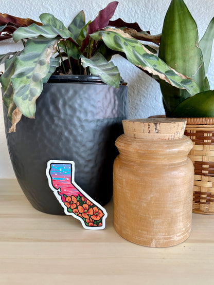 Dreamy California State Sticker