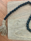 Black Boho Bead Garland